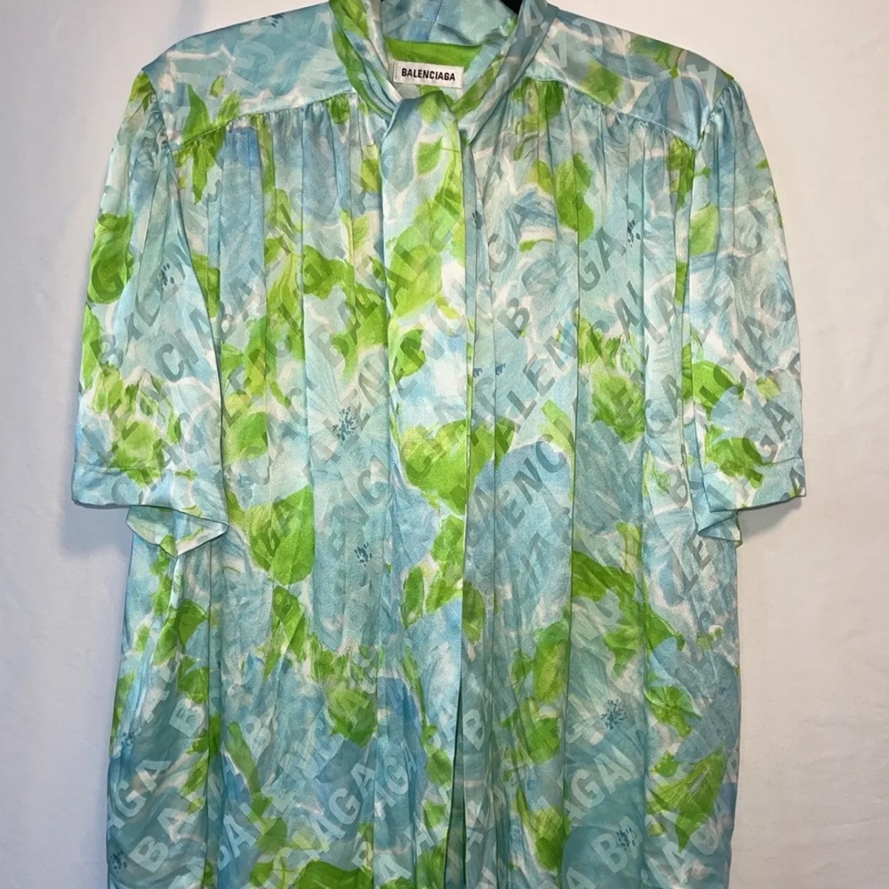 Balenciaga Blouse Tourquoise Blouse